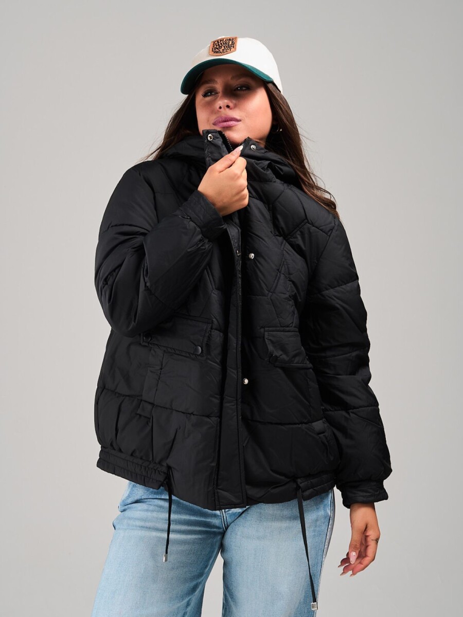 Campera dama Puffer Slowly - Black 
