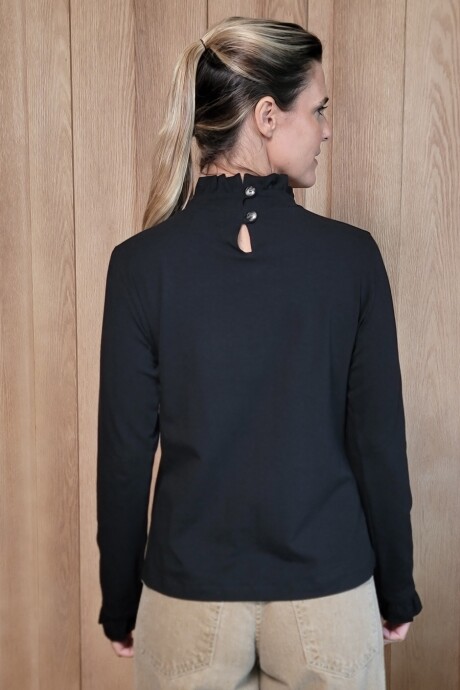 Polera Marina Cotton Negro