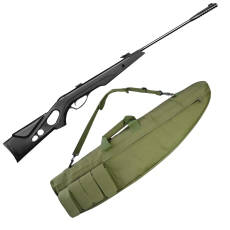 Combo rifle de resorte N-03 Calibre 6.35mm + funda Verde