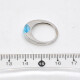 Anillo En Oro 18K Blanco Y Topacio Anillo En Oro 18K Blanco Y Topacio