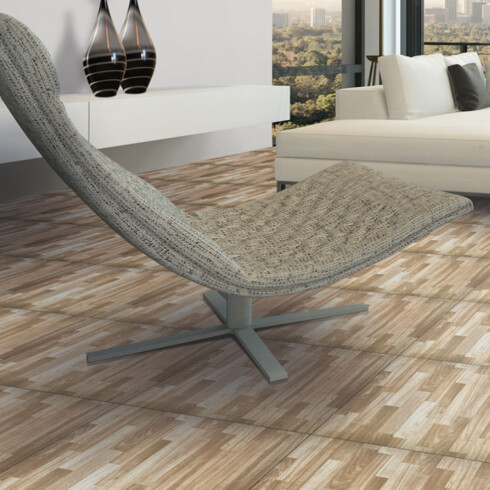 Ceramica Tipo Parquet Brillo 56X56Cm Piso GAMAS DE MARRON