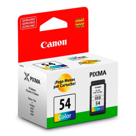 Canon Cartucho de Tinta Original CL-54 Fine Color. 6.2ML. 100 Paginas. Compatible: Pixma E4210 / Pix 001