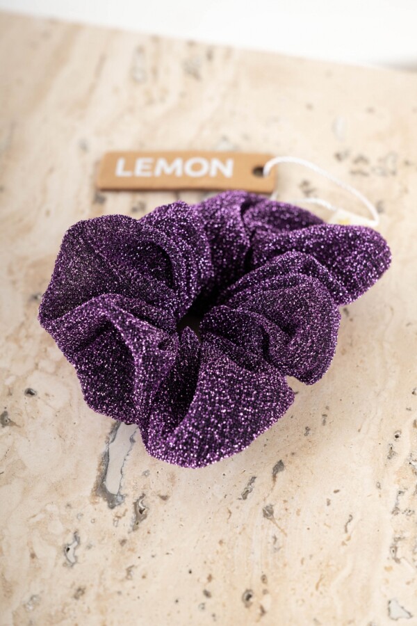 Scrunchie Lurex Bordeaux