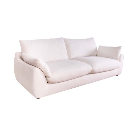 SOFÁ 3 CUERPOS TELA NATURAL-BEIGE BRASCO BEIGE