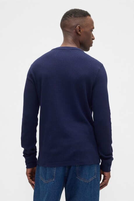 Remera Waffle Hombre Navy Uniform