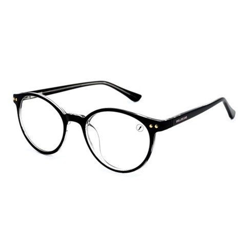 Lentes de vista Colecao P1 2026 Redondo Negro/Negro