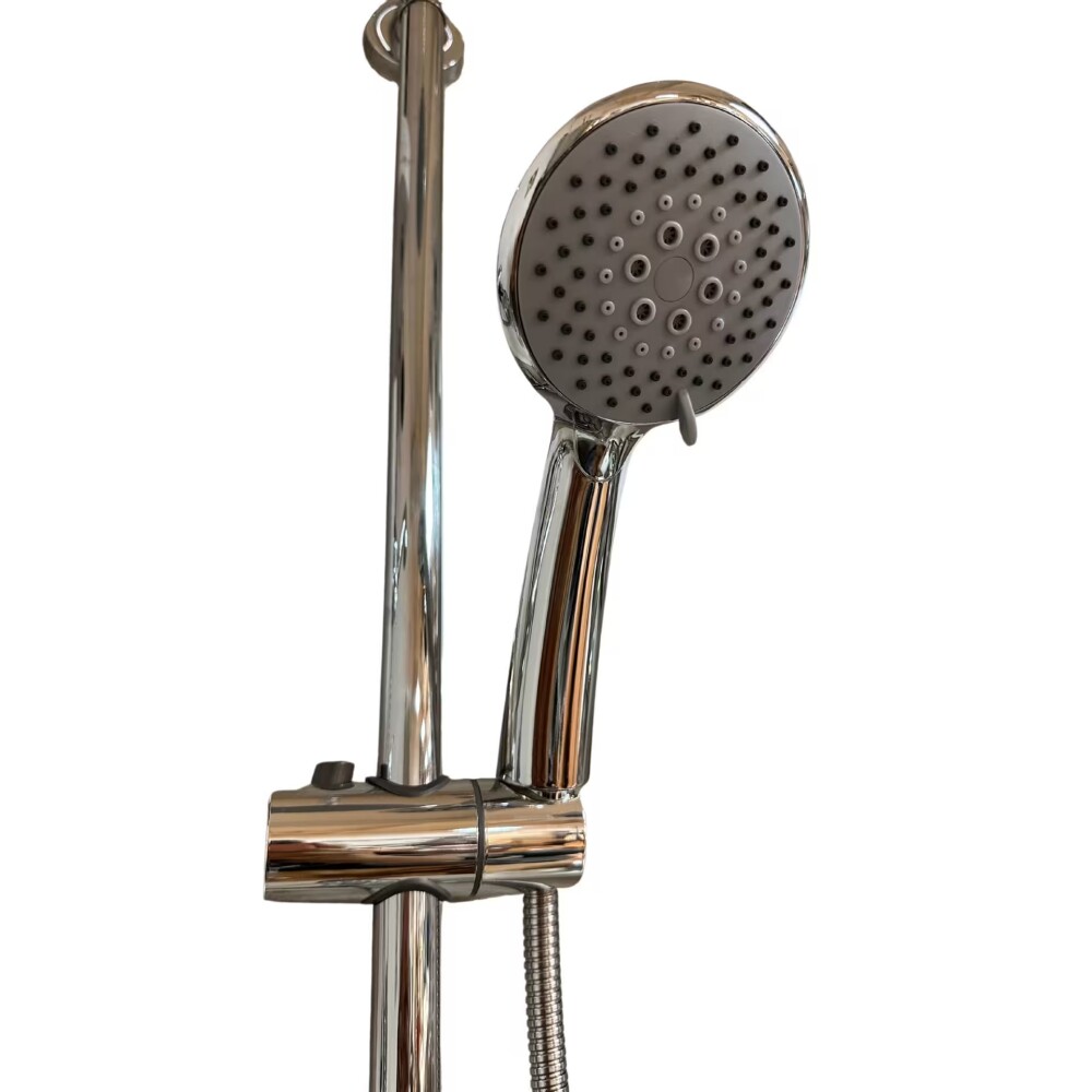 Barral de ducha Monocomando Exterior con transferencia Caddie Cromado Brillante Barral De Ducha Monocomando Exterior Con Transferencia Caddie Cromado Brillante