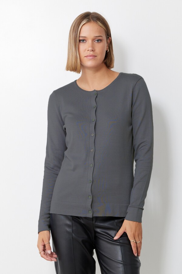 Cardigan Basico GRIS