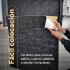 Revestimiento Pared Adhesivo 3d Piedra Ladrillo 20 Mts x 0,70 Mts Variante Color Negro