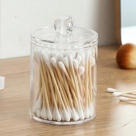 Organizador para cotonetes de acrílico con tapa 6,5 x 8,5 cm Sc
