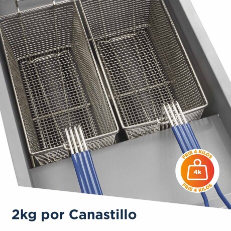 Fritador a gas con dos canastos 24 litros Fritador a gas con dos canastos 24 litros