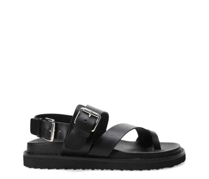 Sandalia BETONG con tiras y hebilla Black