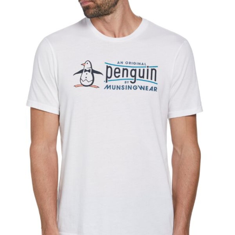 Remera Pet y Palabra Penguin Blanco
