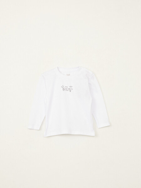 Remera manga larga Gris
