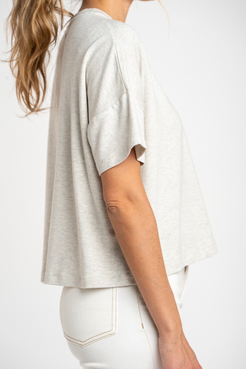 Remera Gris Melange