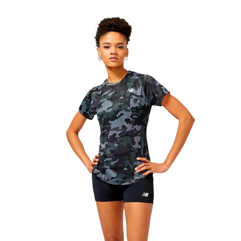 Remera New Balance Impact Run Gris