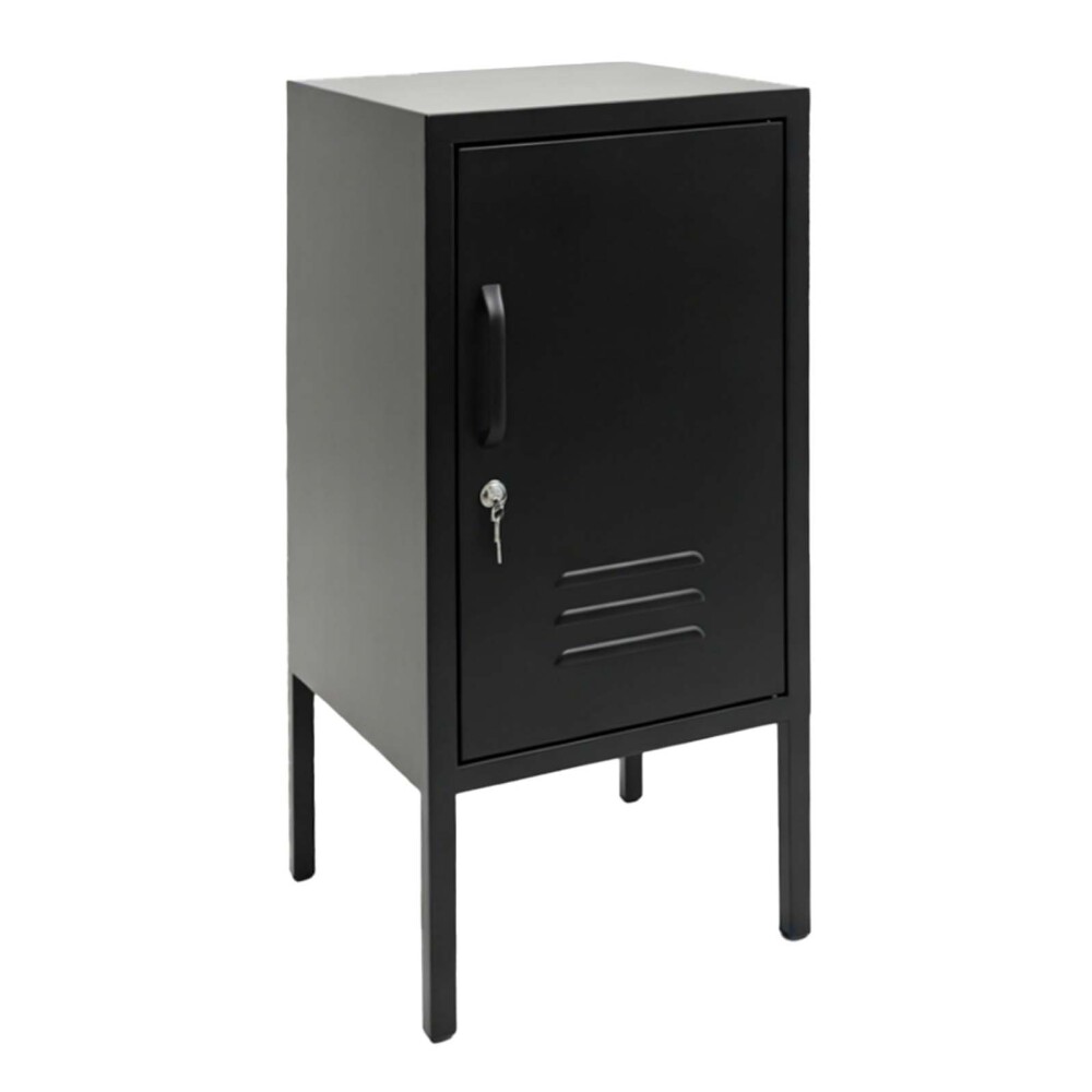MESA LATERAL 1P METAL NEGRO OLIVIA