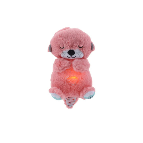 Oso de peluche con ruido blanco, luces y movimiento Rosado