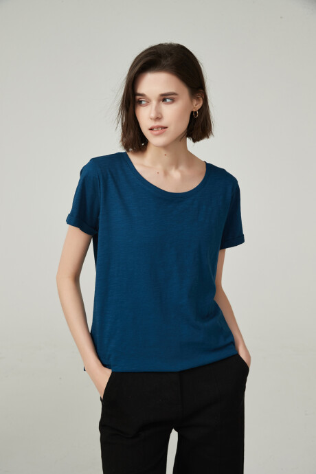 Remera Cordata Verde Azulado