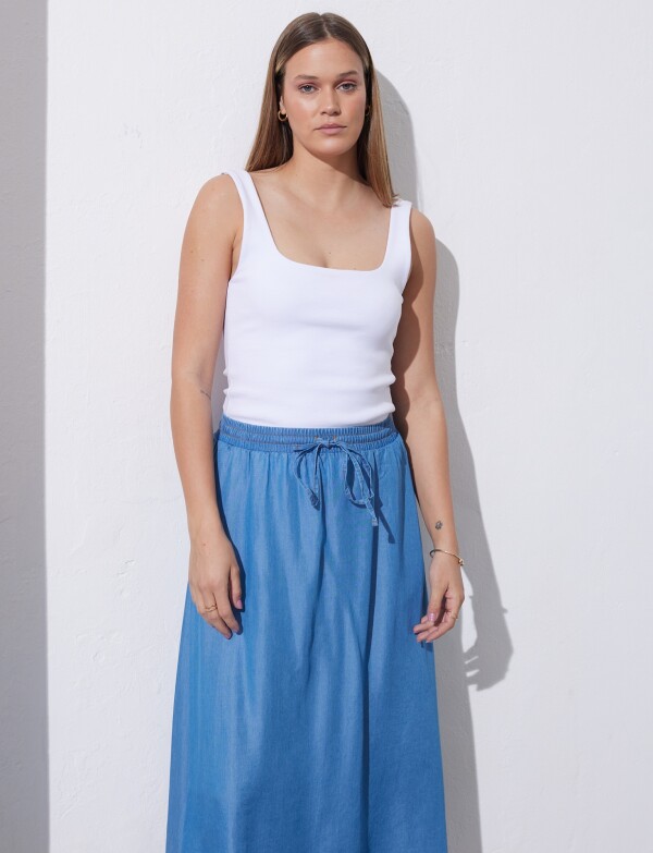 Falda Maxi Lyocell Cordel JEAN CLARO
