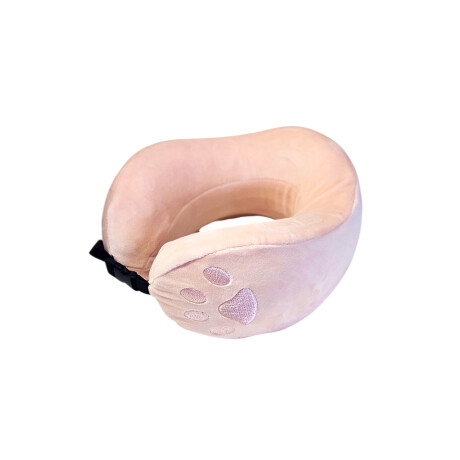Almohada de viaje huellita gato rosa Rosa
