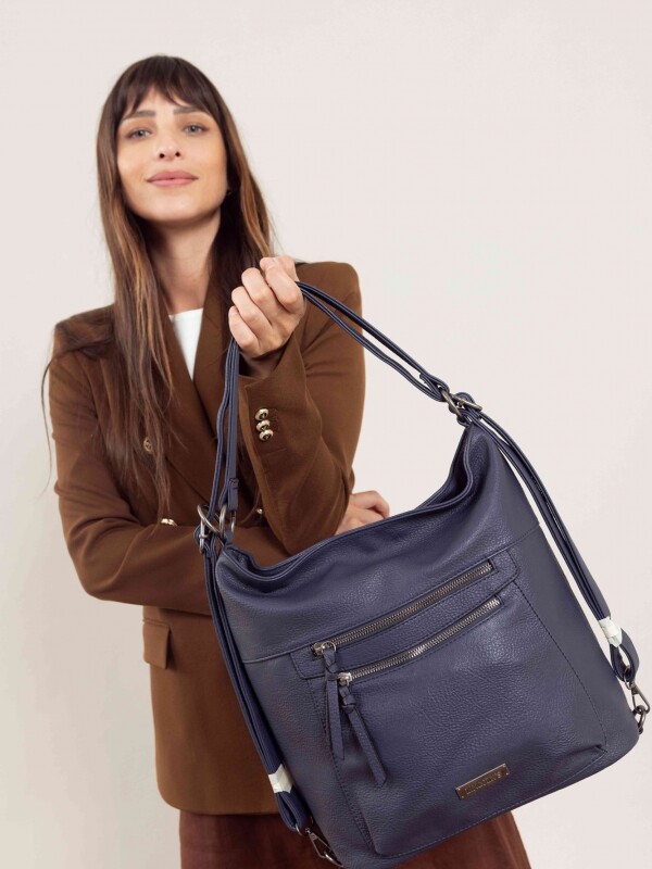 CARTERA MOCHILA ESTHER AZUL NOCHE