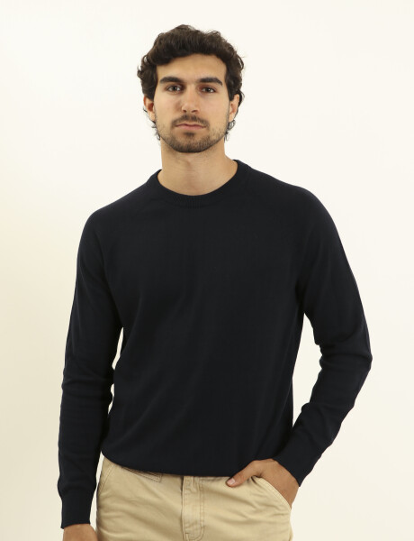 470450 SWEATER HARRINGTON LABEL Azul Oscuro