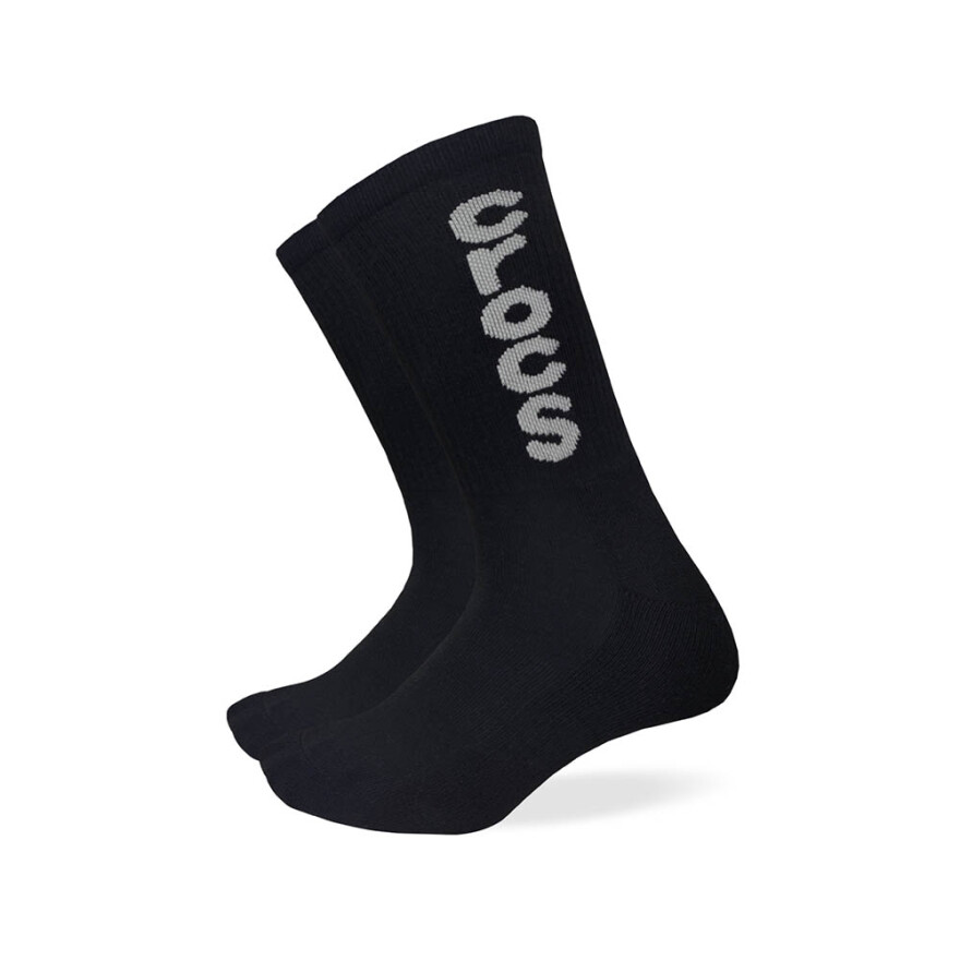 Socks Macro Logo Crew - Unisex White/black