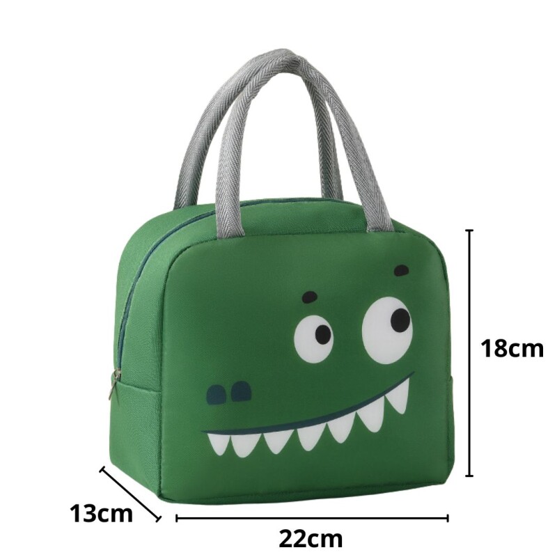 Bolsa Térmica Lonchera Infantil Bolso Caliente Frio Comida Cocodrilo