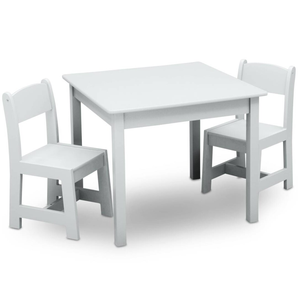 Juego de mesa y 2 sillas Wisly - Blanco 