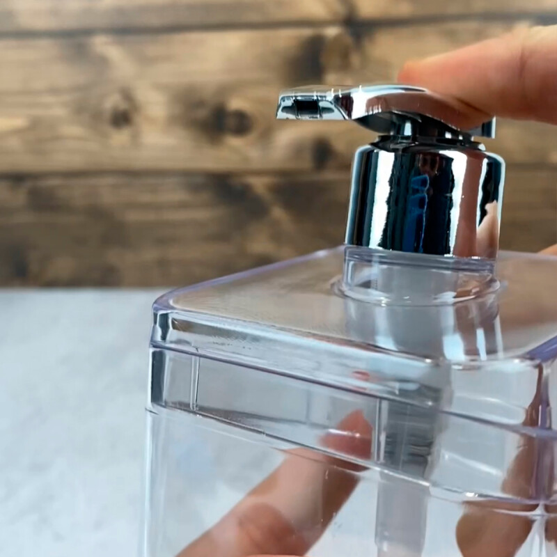 Dispensador de jabón 350ml TRANSPARENTE