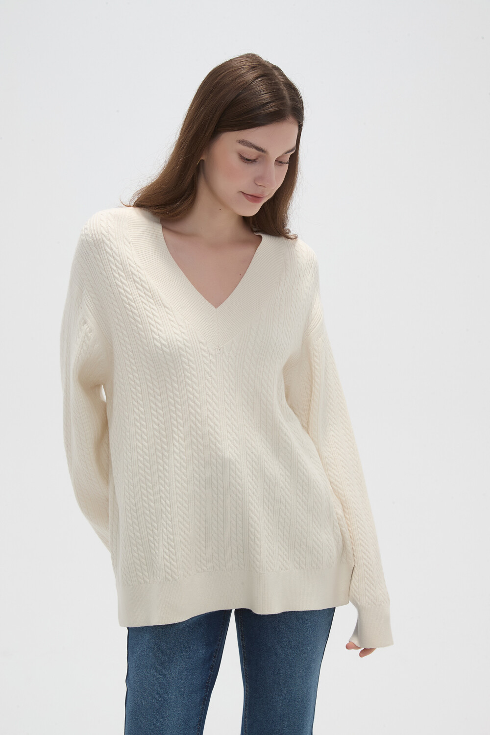 Sweater Varsity Crudo / Natural