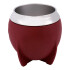 Mate Clásico de Acero Inoxidable Diseño Clásico Duradero Color Bordo