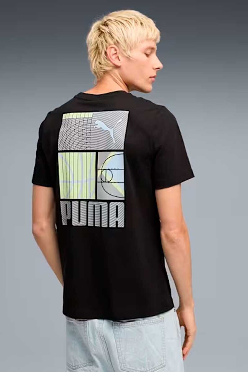 REMERA PUMA GRAPHIC 691780 Negro