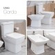 INODORO Y TAPA MOCHILA BIDET JUEGO DE LOZA GARDA AQUALIA 000
