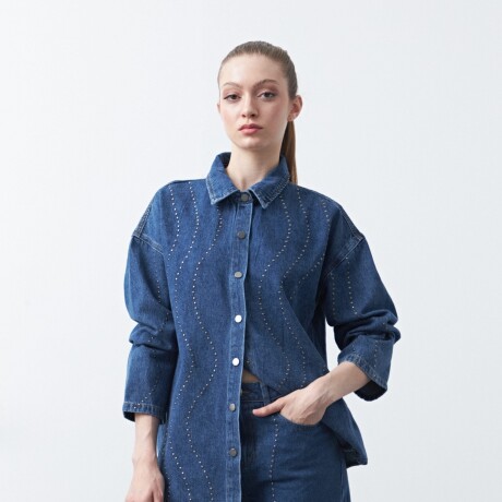 SOBRECAMISA ADELE Azul Oscuro