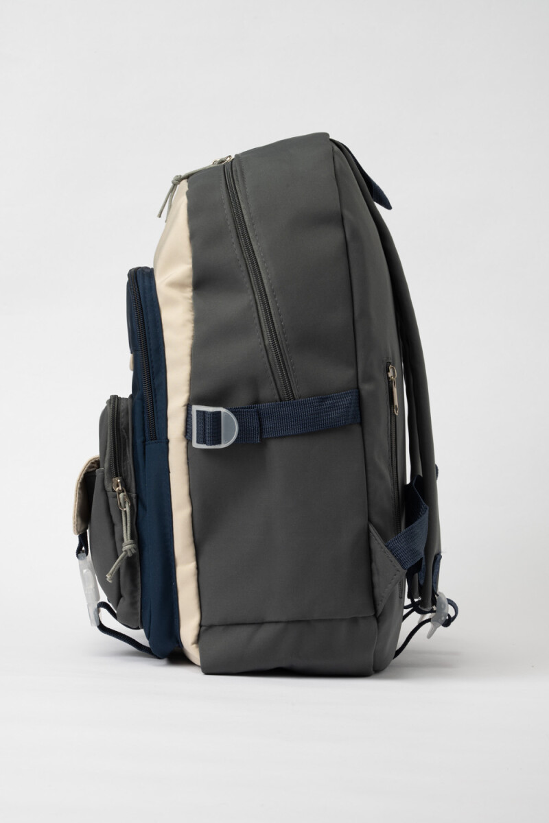 Mochila combinada Gris