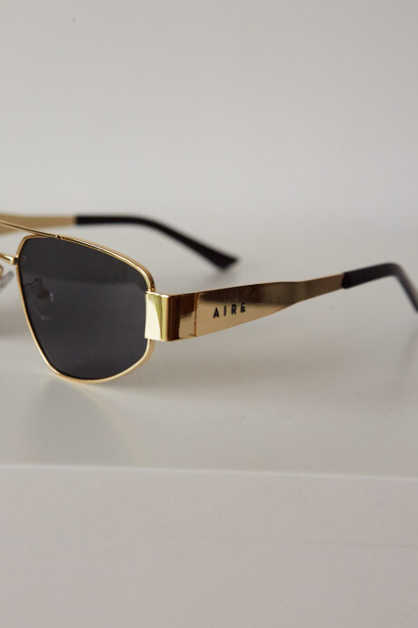 METAL TRIANGLE SUNNIES GOLD/BLACK