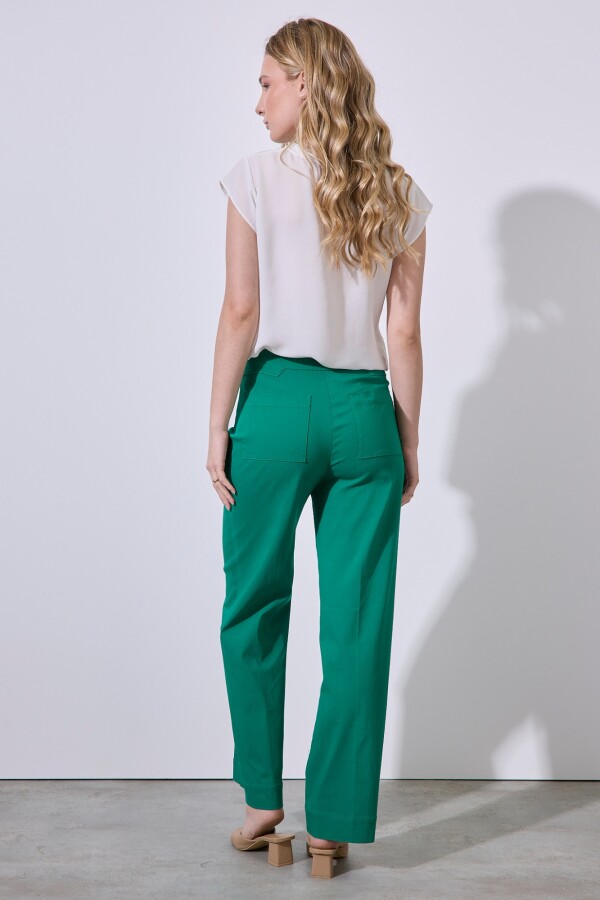 Pantalon Hebilla & Boton VERDE