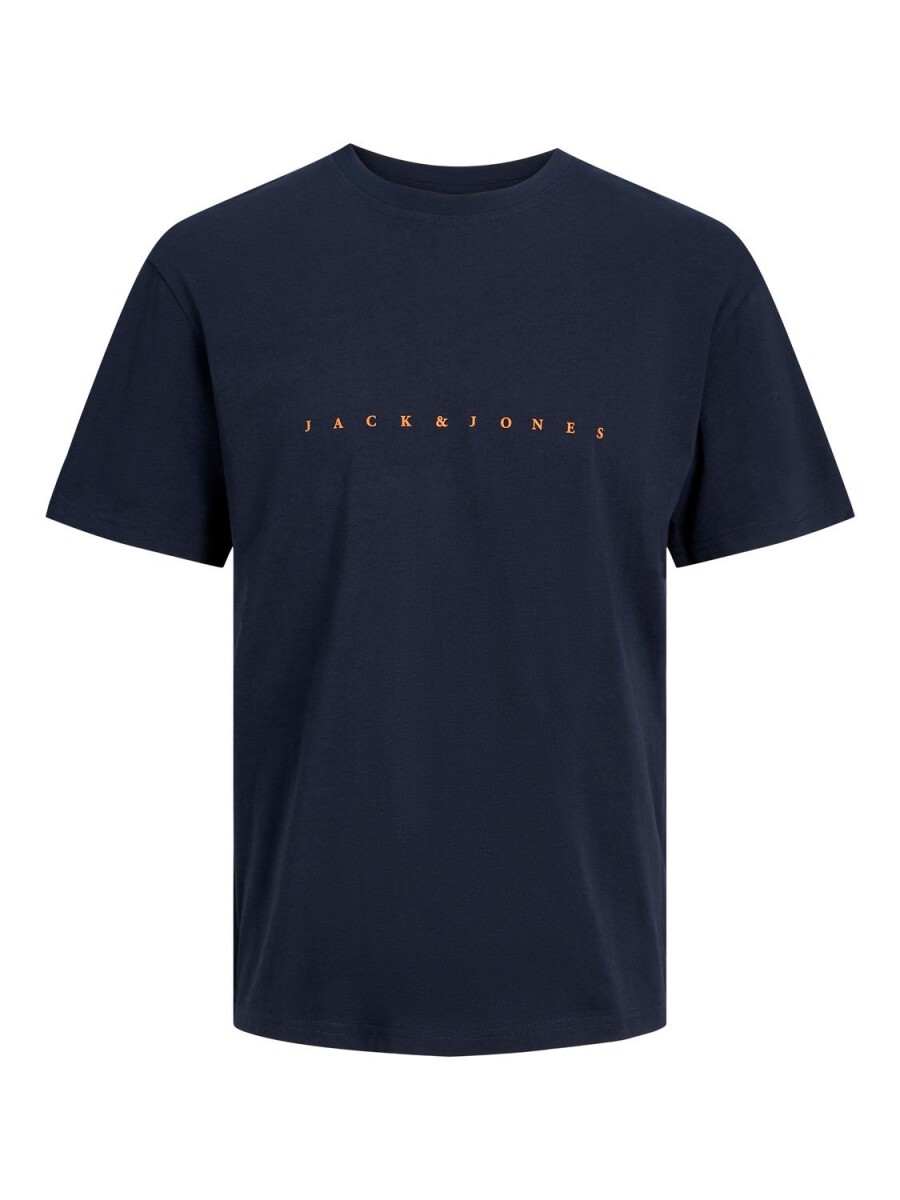 Polera Star Texto Estampado - Dark Navy 