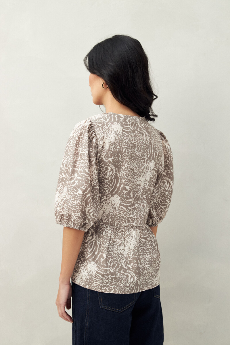 BLUSA WYNN PRINTED Animal Print
