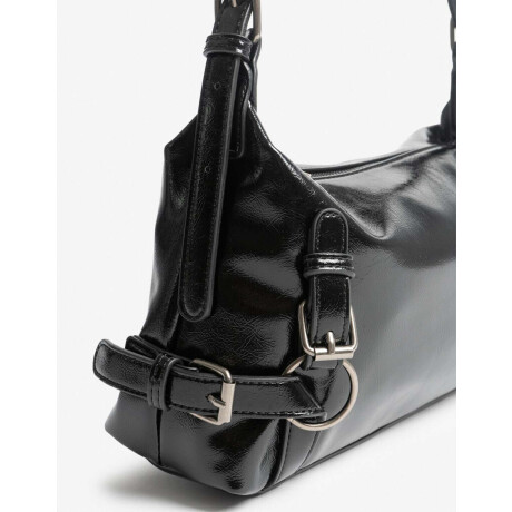 Cartera City Hebillas Negro