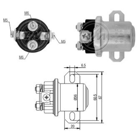 AUTOMATICO DE ARRANQUE - AUTOMATICO AUX. D.REMY 24V 39MT ZM AUTOMATICO DE ARRANQUE - AUTOMATICO AUX. D.REMY 24V 39MT ZM