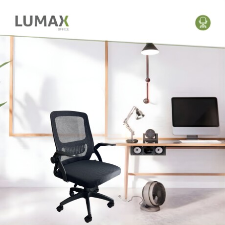 Silla Oficina Trent Ergonomica Giratoria para Escritorio Negro