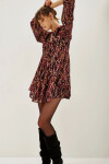 Vestido Jacquard Short Ikat Multicolor