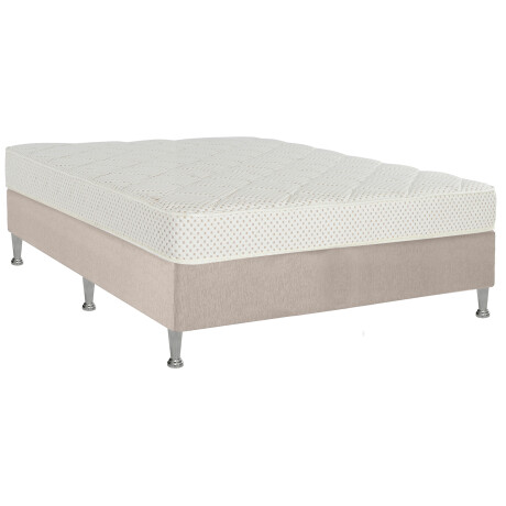 SOMMIER QUEEN ESPUMA ALTA DENSIDAD IVORY 20CM ALTURA 1 BOX