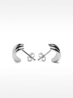 Pendientes Efecto Triple - Plata De Ley 925 plateado