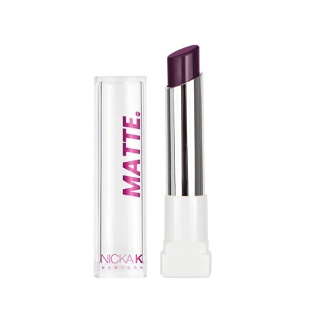 Labial matte en barra Nicka K Tono 06 Bordó