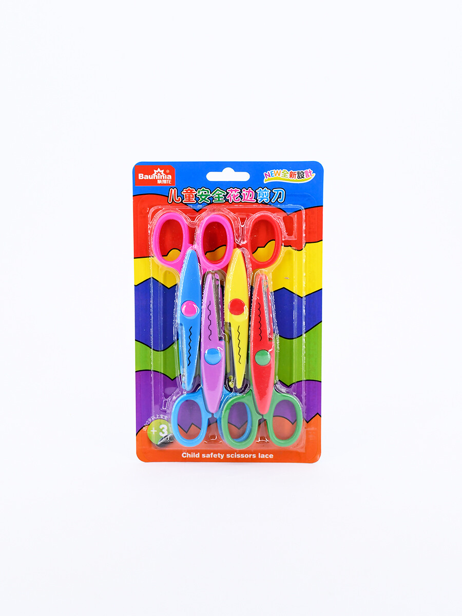 TIJERAS FORMAS SET X 4 - MULTICOLOR 