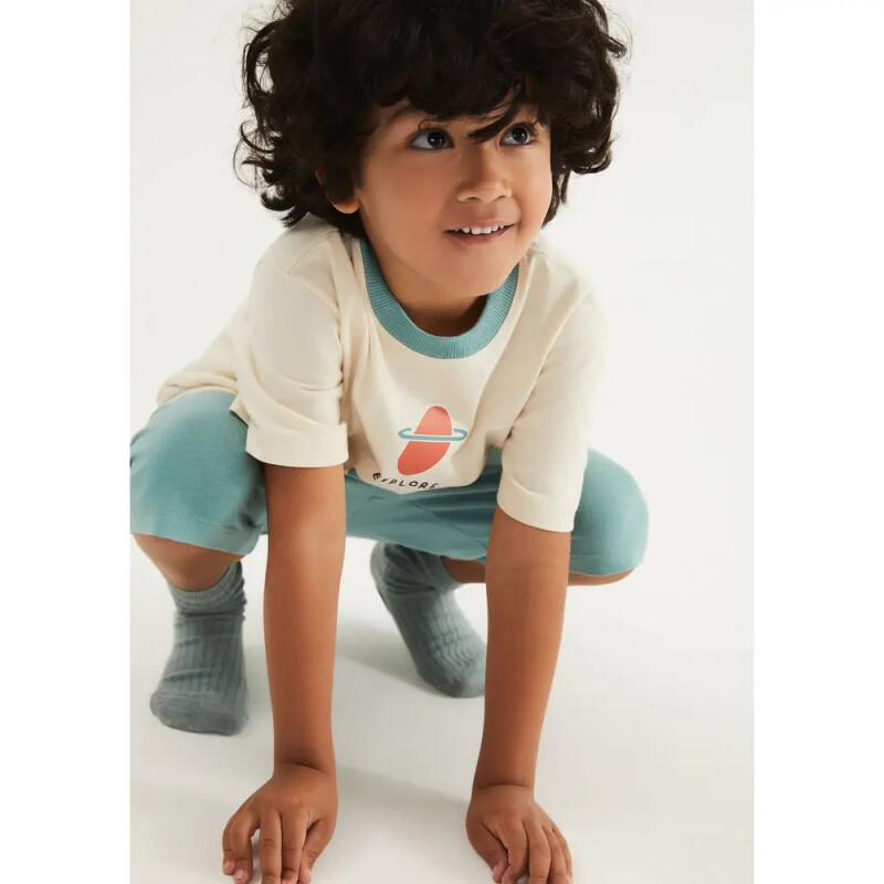 PIJAMA MM MASC CAQUI CLARO/VERDE